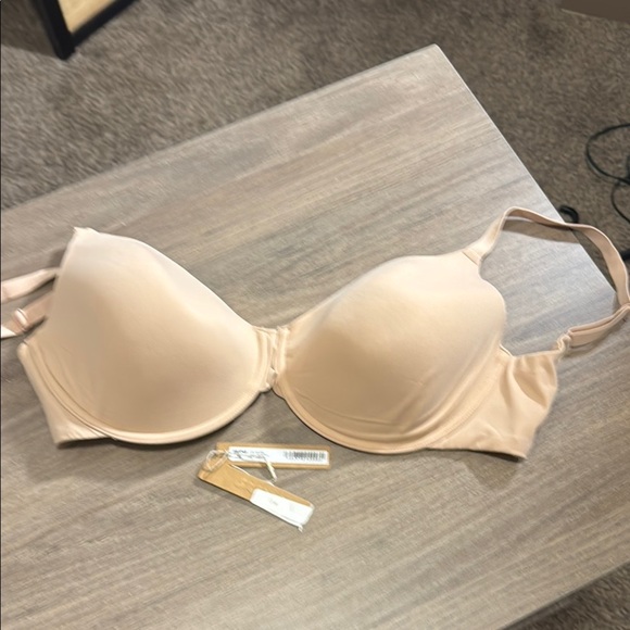 New Skims T-shirt Demi bra 32 DDDD Women's Cream Bra mica color - Picture 1 of 6